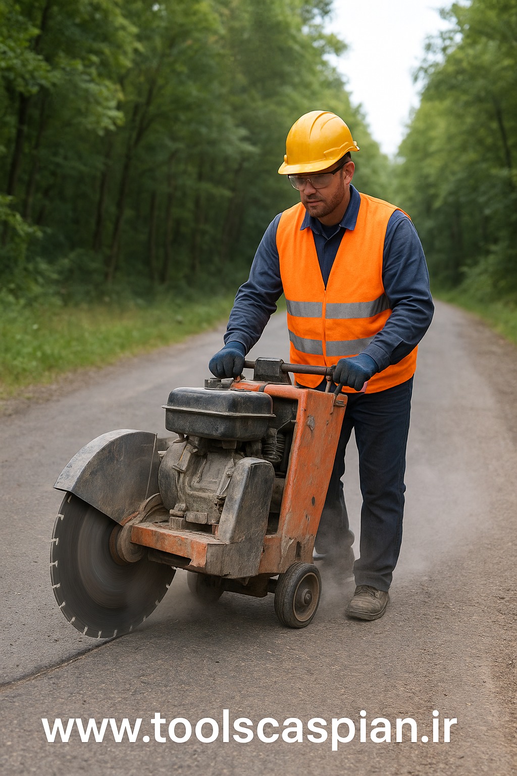 دیسک آسفالت‌بر، دیسک الماسه، دستگاه آسفالت‌بر، برش آسفالت، دیسک برش جاده، ابزار کاسپین