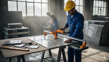 سرامیک‌بُر ۱۲۰ سانتی‌متری ابزار کاسپین: پادشاه برش دستی سرامیک‌های پرسلان