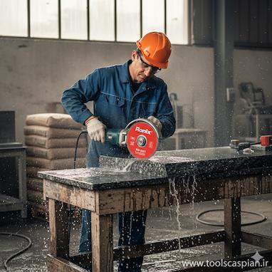 راهنمای جامع برش گرانیت و سنگ‌های سخت: چرا دیسک ۲۳۰ میلی‌متری رونیکس RH-3501 بهترین انتخاب است؟