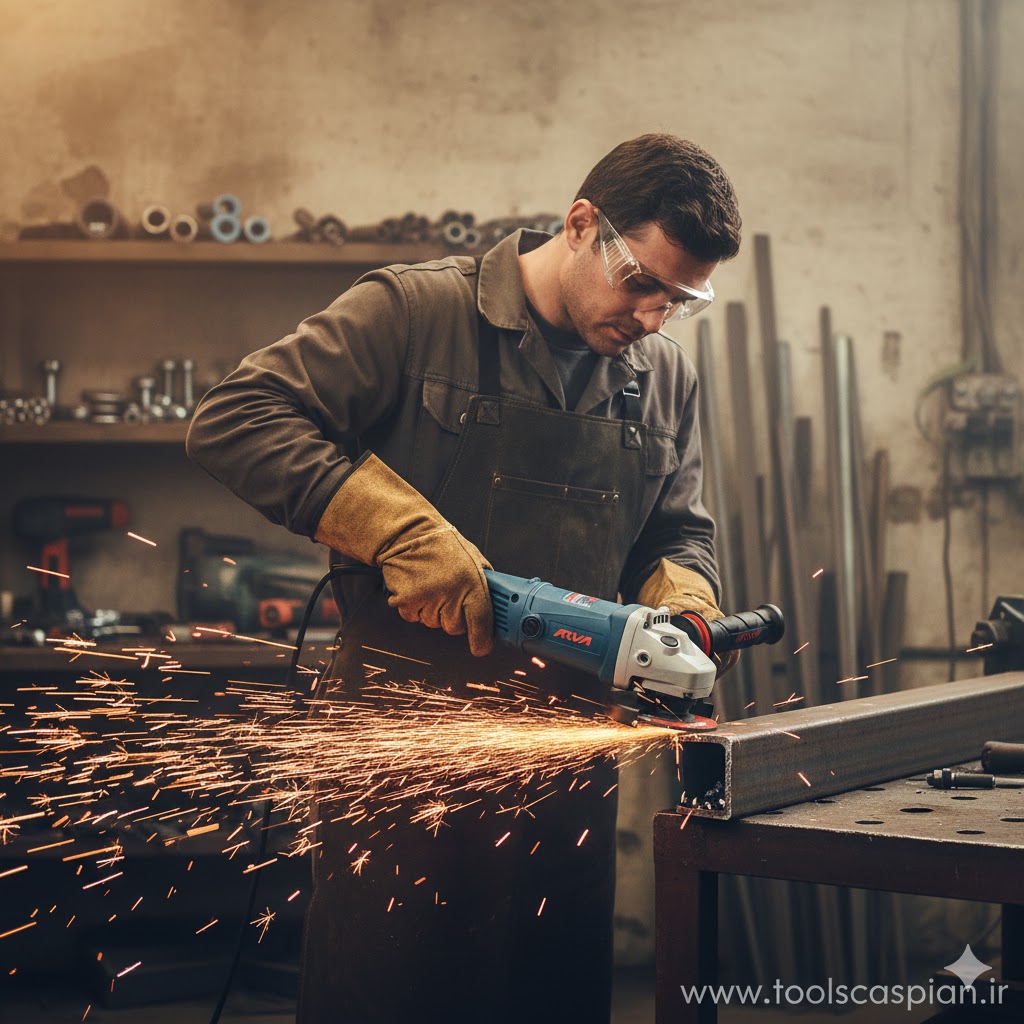 توان ۱۳۰۰ وات مینی فرز، سیم‌پیچ مسی آروا ۵۵۲۰، بلبرینگ ضدغبار فرز صنعتی، مزایای دسته بلند فرز، نگهداری فرز آهنگری، ایمنی کار با فرز قدرتمند، ابزار کاسپین، فرزکاری فوق سنگین