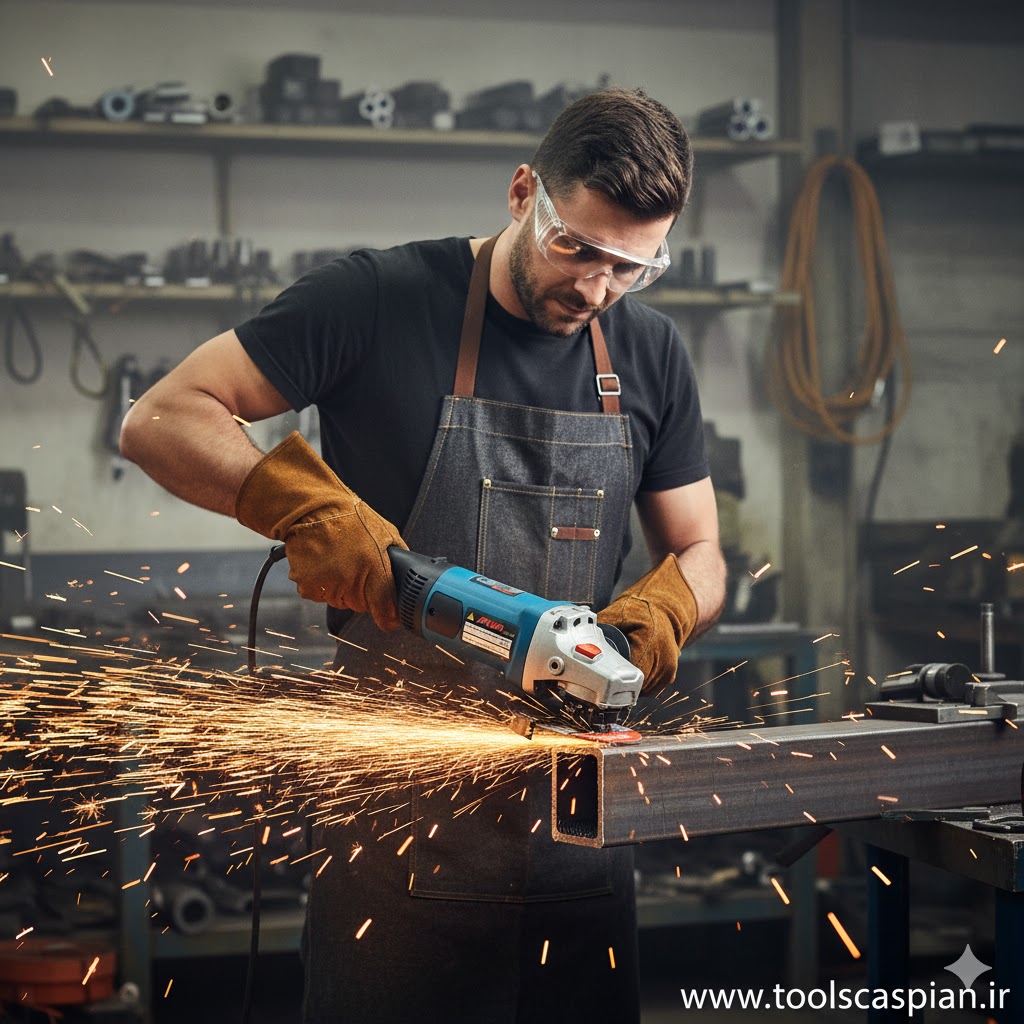 مینی فرز ۱۶۰۰ وات، مینی فرز دسته بلند آروا، مینی فرز صفحه ۱۵۰، فرز آهنگری کوچک، مینی فرز 5568، قیمت مینی فرز آروا، فرز فوق صنعتی، ابزار کاسپین، فرز با سیمپیچ مسی