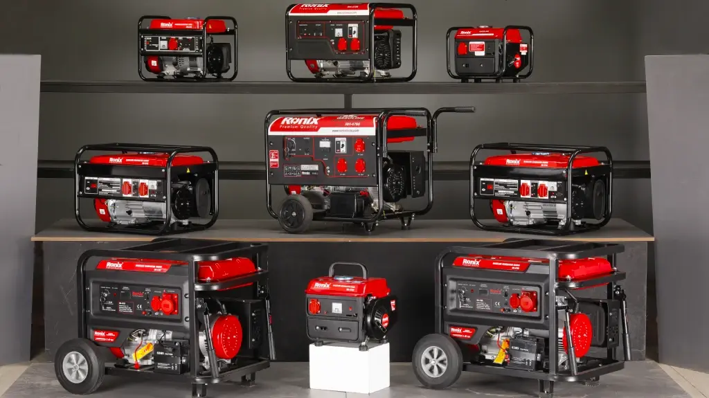 ژنراتور بنزینی ۳.۵ کیلووات، موتور برق صنعتی، ژنراتور کارگاهی، موتور برق رونیکس RH-4795، ابزار کاسپین، ژنراتور کم‌صدا، موتور برق سنگین